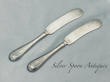 Load image into Gallery viewer, Pair of American Sterling Butter/Patè Knives, Bigelow, Kennard & Co, 1920s