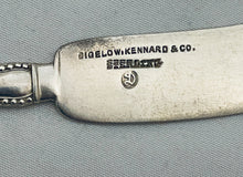 Load image into Gallery viewer, Pair of American Sterling Butter/Patè Knives, Bigelow, Kennard &amp; Co, 1920s