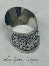 Load image into Gallery viewer, New Zealand Colonial Sterling Serviette Ring, Littlejohn & Sons, Wellington, c.1890s