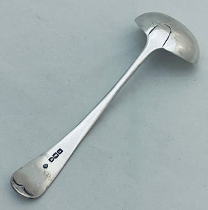 English Sterling Sauce Ladle, Hutton & Sons, London, 1901