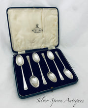 Load image into Gallery viewer, Boxed set of Art Deco English Sterling Coffee Spoons, Sheffield, 1937