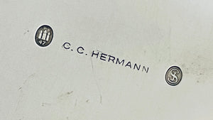 Heavy Danish Round Dish, Hermann, 1947