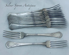 Load image into Gallery viewer, Set of 12 German Silver Forks, Künne, Altena