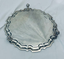 Load image into Gallery viewer, Large Art Deco English Sterling Footed Salver, London, 1926