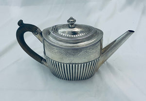 Georgian English Sterling Teapot, P&A Bateman, London, 1797