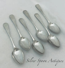 Load image into Gallery viewer, Set of six English Provincial Teaspoons, Dorothy Langlands, Newcastle, 1804-1814