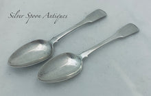 Load image into Gallery viewer, Pair of Chinese Export Silver Dessert Spoons, Yatshing, Canton, c.1825