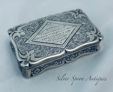 Load image into Gallery viewer, English Presentation Snuff Box, Edward Smith, Birmingham, 1861