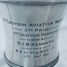 Load image into Gallery viewer, Georgian Trophy Cup, later RAF inscription (1921), Joseph Angell I, London, 1822