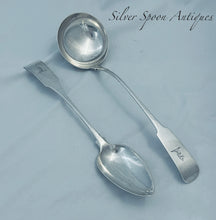 Load image into Gallery viewer, Irish Basting Spoon and Soup Ladle Set, John Pittar, Dublin, 1808/9