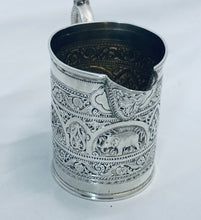Load image into Gallery viewer, Scottish Sterling 'Indian style' Cream Jug, James Reid & Co, Glasgow, 1873