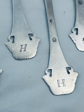 Load image into Gallery viewer, Set of 6 Danish Silver Forks 'Butterfly/Sommerfugl' pattern, 1926