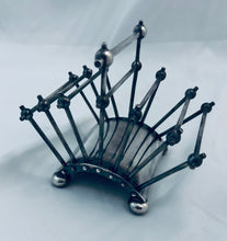 Load image into Gallery viewer, Iconic Christopher Dresser Silver-Plate Toast Rack, c.1897