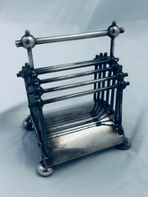 Load image into Gallery viewer, Iconic Christopher Dresser Silver-Plate Toast Rack, c.1897