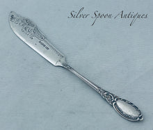 Load image into Gallery viewer, Beautifully Decorated English Sterling Butter Knife, Levesley Brothers, Sheffield, 1908