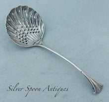 Load image into Gallery viewer, English sterling Onslow pattern sifter spoon, Dixon & Sons, Sheffield, 1902