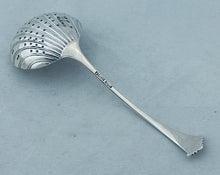 Load image into Gallery viewer, English sterling Onslow pattern sifter spoon, Dixon & Sons, Sheffield, 1902