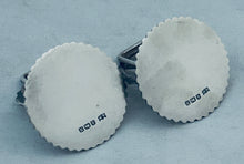 Load image into Gallery viewer, Boxed pair of English sterling Card Holders, A Wilcox, Birmingham, 1932