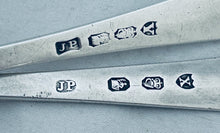 Load image into Gallery viewer, Pair of Irish Sterling Bright-Cut Tablespoons, John Power, Dublin, 1794/95