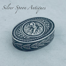 Load image into Gallery viewer, European Silver Box, JH, French?, nineteenth century