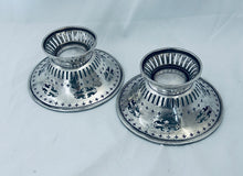 Load image into Gallery viewer, Pair of English Sterling Silver Bon Bon Dishes, Walker & Hall, Sheffield, 1908