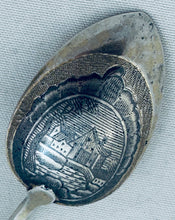 Load image into Gallery viewer, Rare pair of Russian silver and niello teaspoons, 1800s