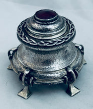 Load image into Gallery viewer, Arts and Crafts Lidded Pot/Ink Well, Ramsden and Carr, London, 1899