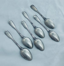 Load image into Gallery viewer, Set of six Fiddle and Thread Teaspoons, William Sumner, London, 1830