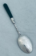 Load image into Gallery viewer, New Zealand greenstone and sterling Te Arawa teaspoon, Birmingham