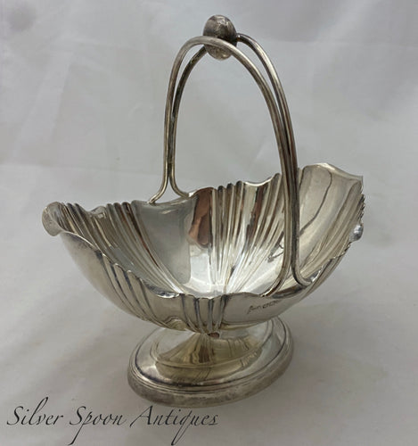 Small English Sterling Basket, Walker and Hall, 1894