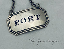 Load image into Gallery viewer, 'PORT' Wine Lable/Bottle Ticket, Taylor & Perry, Birmingham, 1839