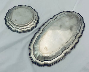 Two Canadian Sterling Silver trays, Birks, 1940-41
