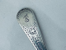 Load image into Gallery viewer, Bright-cut English Sterling Salt Spoon, London, 1809
