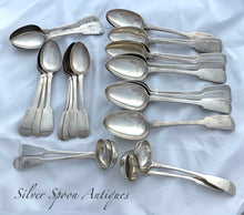 Load image into Gallery viewer, Rare set of Scottish Provincial silverware, Dundee, 1830s-40s