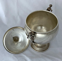 Load image into Gallery viewer, Modern Italian silver lidded bowl - Mermaids