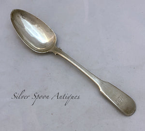 Chinese Export Silver Dessert Spoon, KECHEONG, Canton c.1840-1870