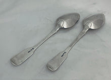 Load image into Gallery viewer, Pair of Canadian Tablespoons, George Savage and Son, Montreal & Toronto, 1829-1843