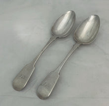Load image into Gallery viewer, Pair of Canadian Tablespoons, George Savage and Son, Montreal & Toronto, 1829-1843