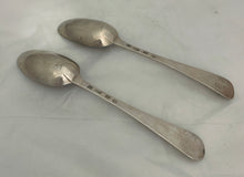 Load image into Gallery viewer, Fabulous Pair of Scottish Provincial Tablespoons, Shirras of Banff, c.1750