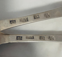 Load image into Gallery viewer, Fabulous Pair of Scottish Provincial Tablespoons, Shirras of Banff, c.1750