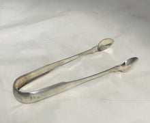 Load image into Gallery viewer, Irish Provincial Fiddle Pattern Tongs, William Fitzgerald, Limerick