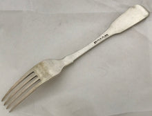 Load image into Gallery viewer, Extremely Rare Colonial Australian Table Fork, Robert BROAD, 1830s-40s