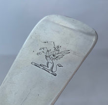 Load image into Gallery viewer, Irish Fiddle Pattern with Rat-Tail Soup Ladle, M WEST & SON, Dublin, 1825