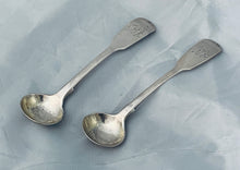 Load image into Gallery viewer, Pair of Rare Early Australian Salt Spoons, Felix LYNN, Sydney, 1830s