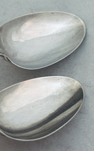 Load image into Gallery viewer, Pair of English sterling Bright-cut Tablespoons, Hester Bateman, London, 1782