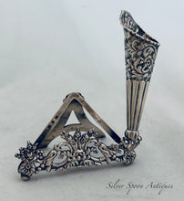 Load image into Gallery viewer, English Sterling Card/Photo Holder and Posy Vase, Horton &amp; Allday, Birmingham, 1891