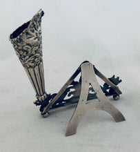 Load image into Gallery viewer, English Sterling Card/Photo Holder and Posy Vase, Horton &amp; Allday, Birmingham, 1891
