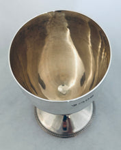 Load image into Gallery viewer, Large english sterling goblet, Edward Barnard &amp; Sons Ltd, London, 1966