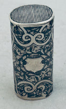 Load image into Gallery viewer, Russian silver and niello vesta, 1880s