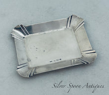 Load image into Gallery viewer, Small English sterling art deco pin dish, Mappin &amp; Webb, Birmingham, 1930